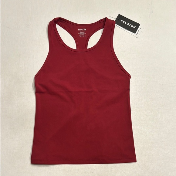 NWT Peloton Cadent Racerback Tank Top Beet Red - Picture 2 of 4